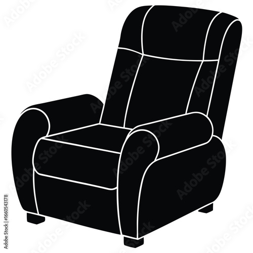 Contemporary Recliner Modern Leather Chair Comfort