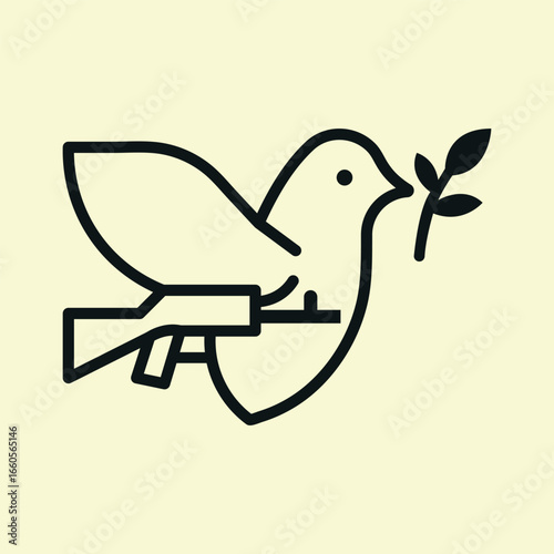 Peace Over Conflict Dove Icon