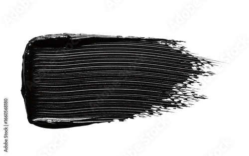 Fotografia Black mascara or eyeliner swatch