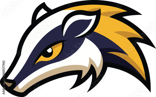 Bold anteater mascot head vector illustration scalable logo icon for general use vector