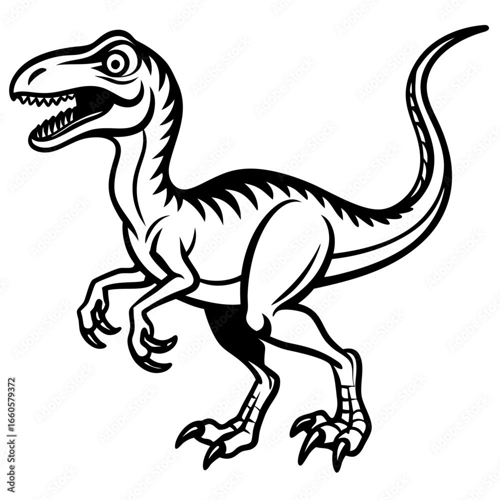 Obraz premium tyrannosaurus dinosaur vector illustration