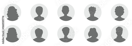 Male And Female Profiles. Male And Female avatar profiles