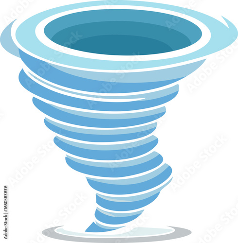 Tornado Icon – Weather, Storm, Natural Disaster Symbol