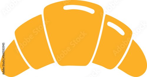 Croissant Icon – Bakery Pastry, Breakfast Food