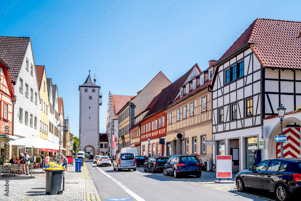 Fototapeta premium Altstadt, Haßfurt, Hassfurt, Bayern, Deutschland 