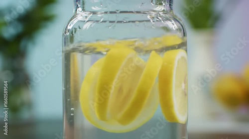 Refreshing Lemon Infusion For Healthy Lifestyle And Wellbeing