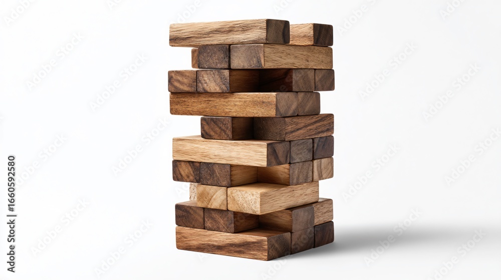 custom made wallpaper toronto digitalJenga Giant Isolated on White Background for Professional Use