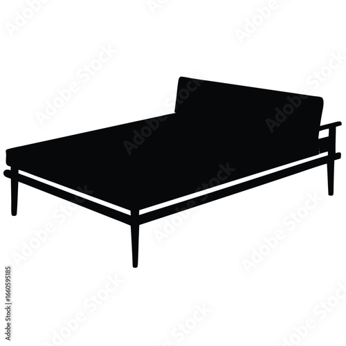 Scandinavian Daybed Light Wood Frame Neutral