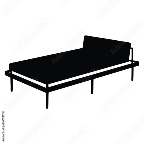 Scandinavian Daybed Light Wood Frame Neutral