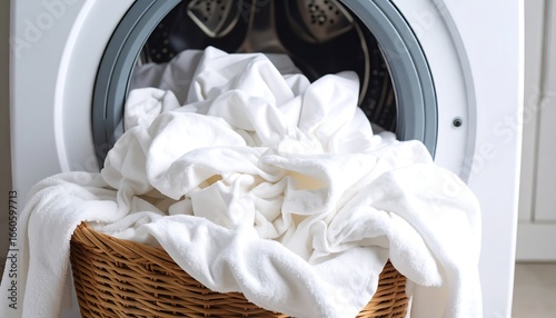 White clothes in a washing machine (2)