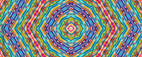 Canvas-taulu Bright multicolor background with colorful abstract kaleidoscopic pattern