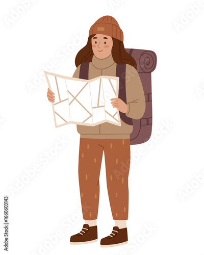 Adorable cartoon bear in a hat and blanket, sitting on a stump with a warm drink. Perfect for cozy autumn designs, kids' prints, seasonal cards, or woodland-themed projects.