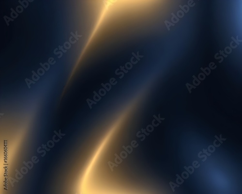 Soft gradient glow in deep navy and gold tones, creating a luxury and elegant abstract background