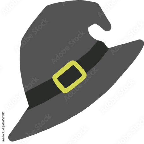 vector illustration of a witch hat Halloween party 