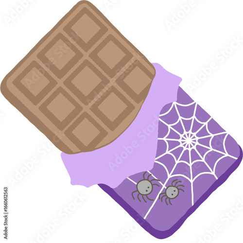 Chocolate with spider Halloween party 
