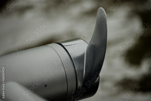 A trolling motor and propeller