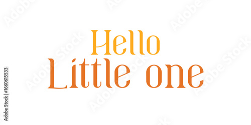 Card template with a multi-colored inscription. Vector illustration for gender reveal party