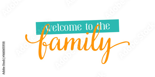Card template with a multi-colored inscription. Vector illustration for gender reveal party