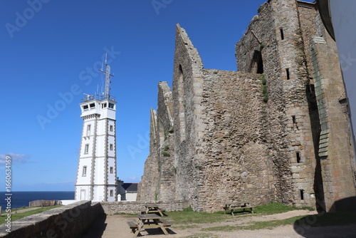 pointe, saint-mathieu, Finistère, phare, vestiges