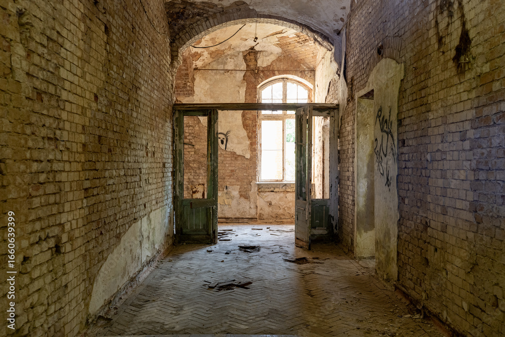 Fototapeta premium Abandoned Beelitz Heilstätten Interior – Historic Sanatorium Lost Place