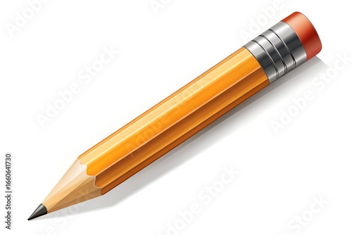 Pencil Vector Illustration on White Background