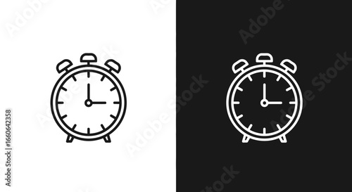 Alarm clock ticking deadline urgency time ticking minimal design