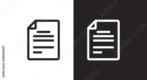Simple document icon for business or personal paperwork use
