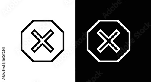 Stylish ban icon, versatile for website or app design usage
