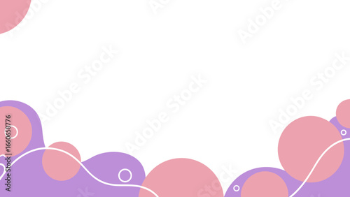 Abstract background with pink and purple organic shapes and lines  