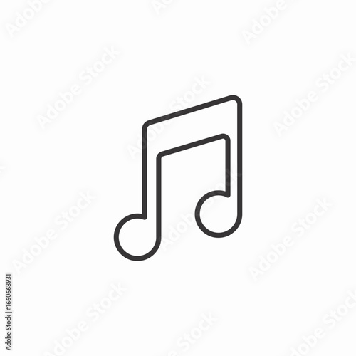 musical note icon sign vector