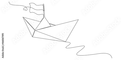 Continuous line drawing of or...