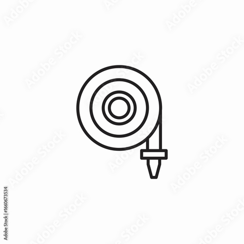 hose reel icon sign vector