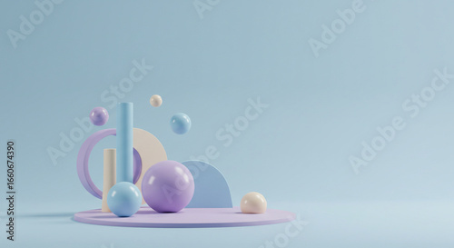 minimalist figures and light-toned colors