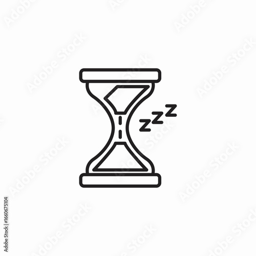 zzz time icon sign vector
