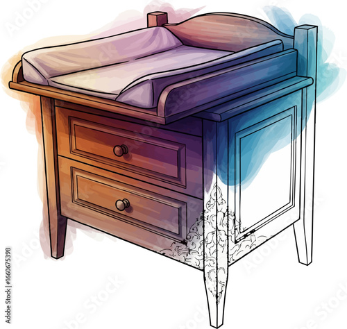 The Care Station A Changing Table Sketch
