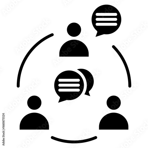 Communication Glyph Icon