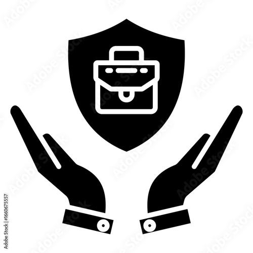 Job Position Glyph Icon