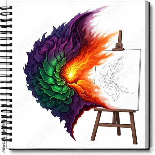 The Beginning of Art An Artist's Easel