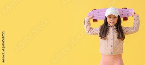 Portrait of little girl wit...