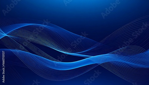Blue Wave Abstract Background. (9)