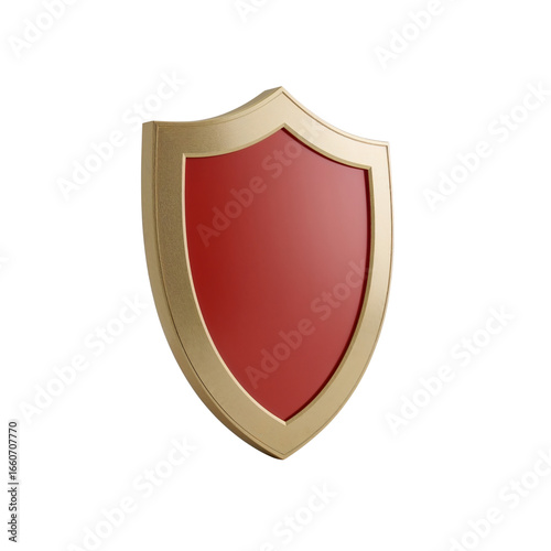 Isolated red and gold shield emblem against a transparent backdrop representing security and Free Download Isolated red and gold shield emblem against a transparent backdrop representing security and - GFXLoad