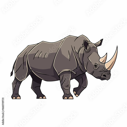 Rhinoceros Vector Illustration