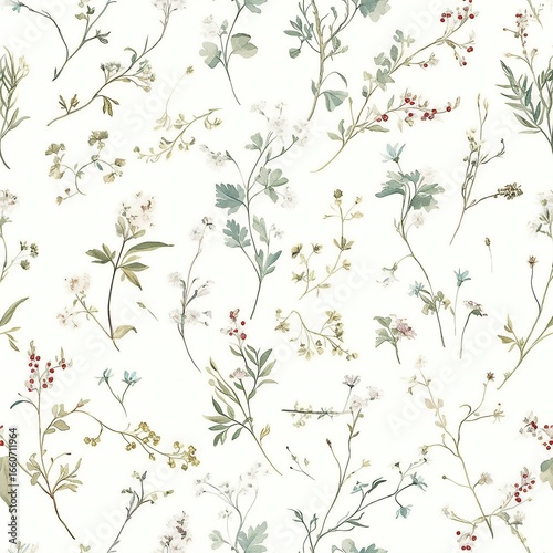 seamless floral pattern with flowers