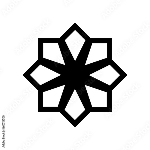 Islamic Hexagon ornament icon SVG