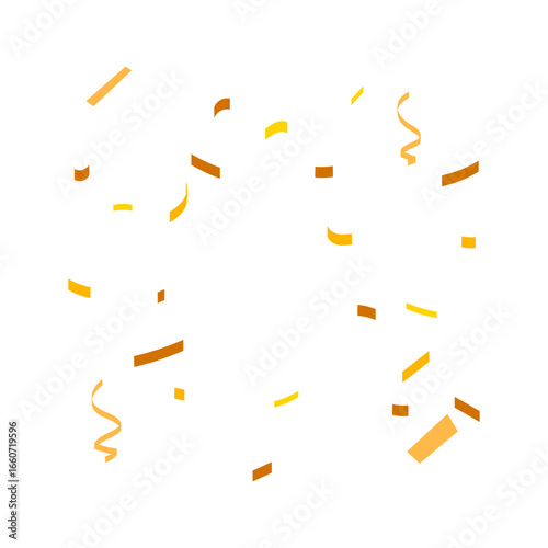 Bright and festive confetti flying against a clean white background, perfect for celebrations and parties