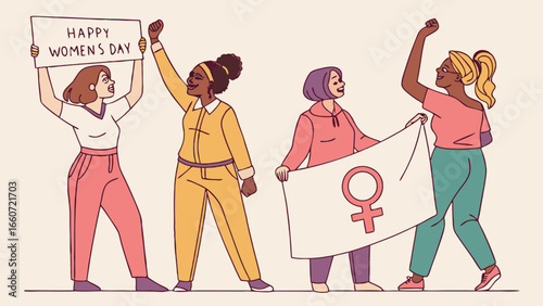 Diverse Women Celebrating International Womens Day Together 1.