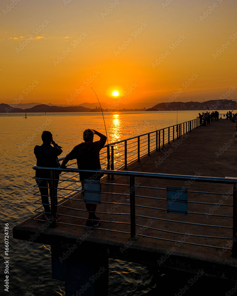 Fototapeta premium SUNSET OF WINTER