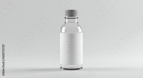 Clear Mini Glass Travel Bottle Mockup