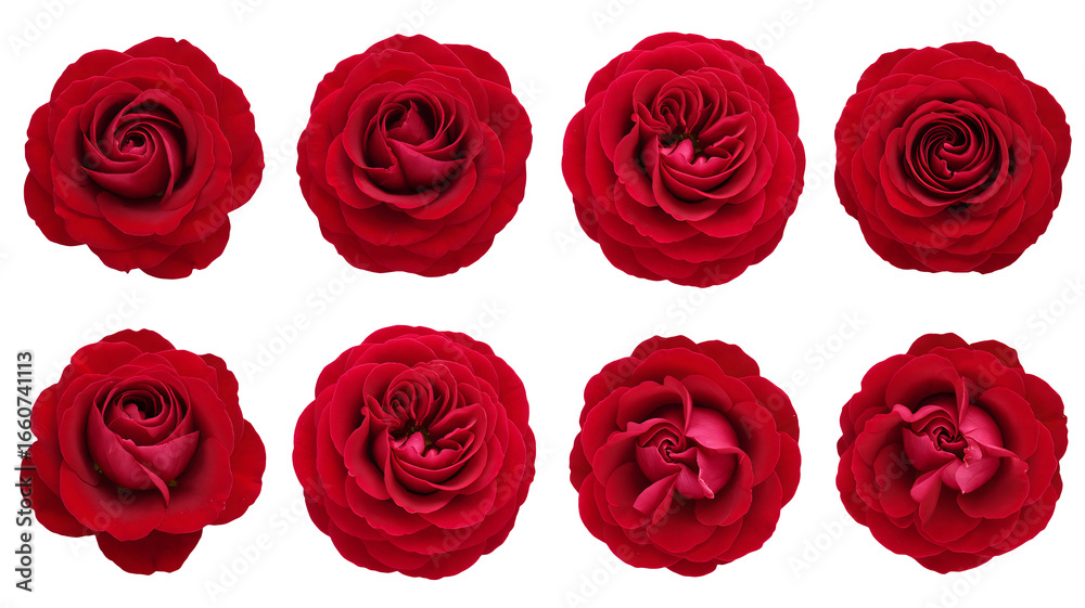 Obraz premium Elegant red roses bloom beautifully, symbolizing deep love