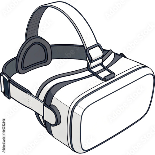 Experience immersive digital worlds with this sleek, modern virtual reality headset for gaming and exploration.